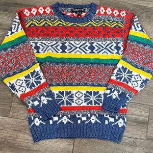 Vintage 1980’s Counterparts Multicolor Crewneck Sweater